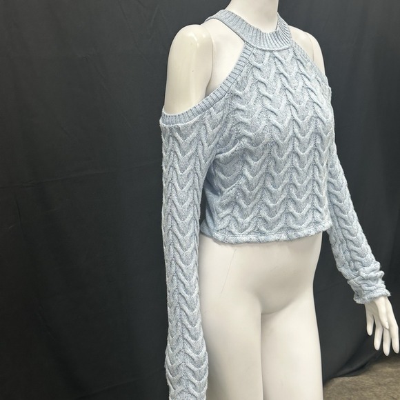 ZARA Cable knit top with cut out detail - Picture 4 of 10